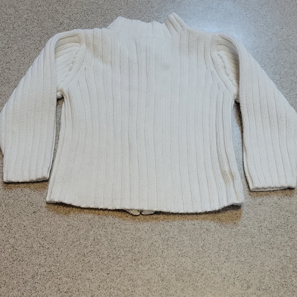 Old Navy Toddler White Knit Sweater Size 2T